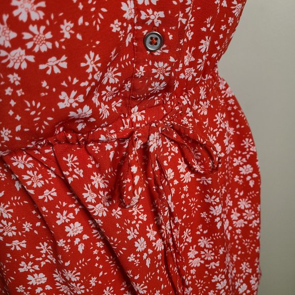 Red Floral Dress - Picture 2 of 2